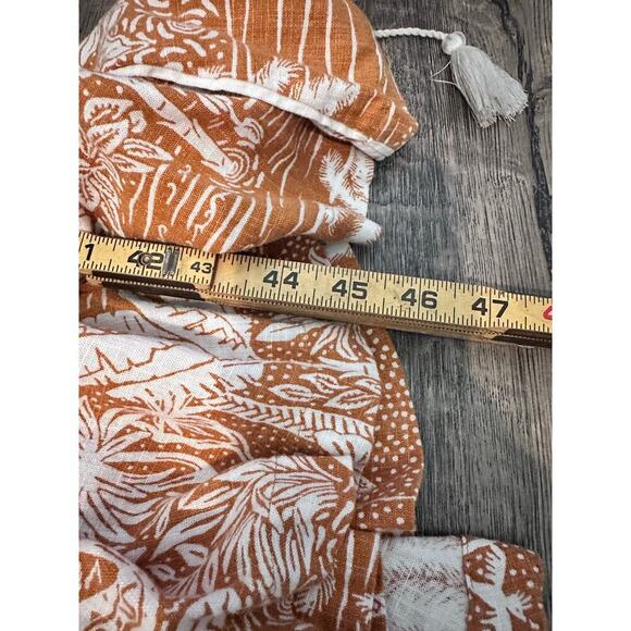 Desmond & Dempsey X H&m Women’s Landscape Kaftan Midi Dress Size Large - Picture 3 of 13